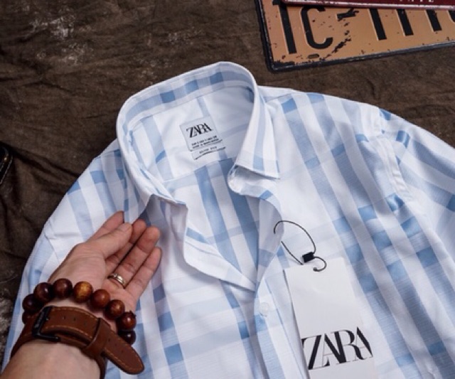 Sơ mi nam zara sợi tre caro trắng Xanh đậm số lượng có hạn | BigBuy360 - bigbuy360.vn