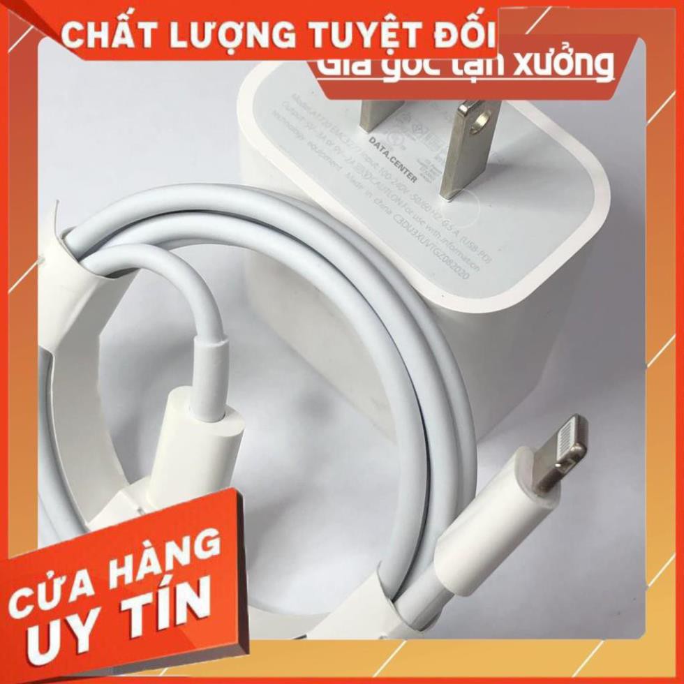 [PD 20W] BỘ CỦ CÁP SẠC NHANH IPHONE X, Xs, XSmax, 11, 11pro, promax  12 12Pro max Công Nghệ Sạc Apple không loạn cảm ứng