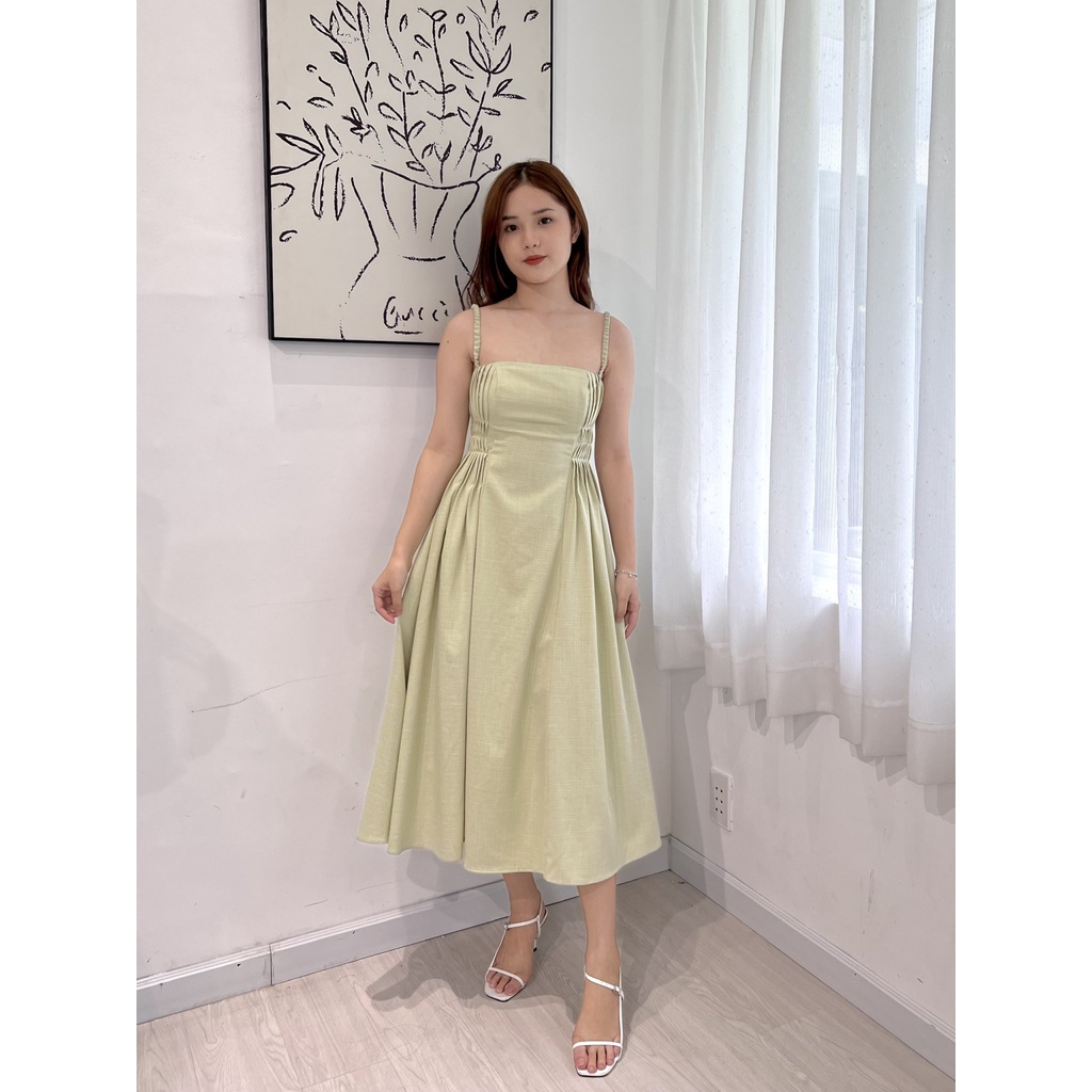 GOÛT DE JUN - Đầm nữ dài hai dây may chiết eo - Seria Dress
