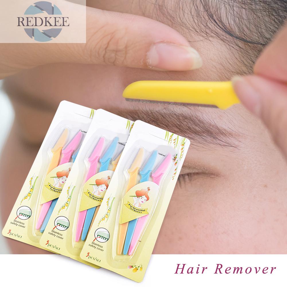 [Hàng mới về] Set 3 dụng cụ tỉa lông mày an toàn tiện dụng cho nữ