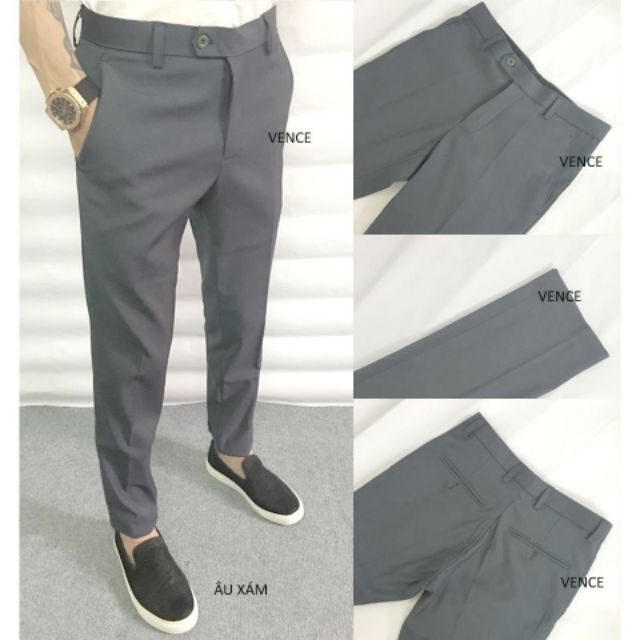 Quần âu ống côn xám A200 | BigBuy360 - bigbuy360.vn