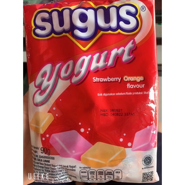 Kẹo Mềm Sugus Hương Cam- Dâu - Sữa Chua 90g  ( 36 Viên )