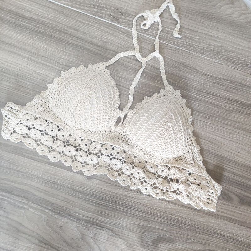 Áo ren đi biển hoa đan dáng mới