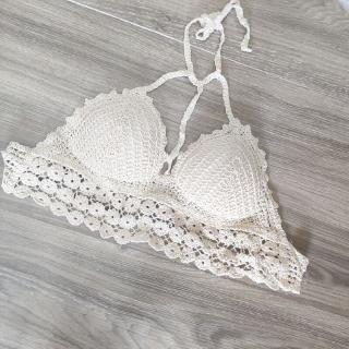Áo ren đi biển hoa đan dáng mới