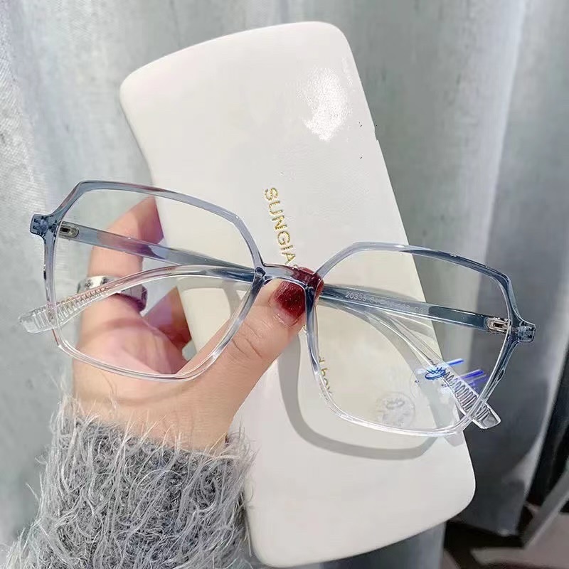 Mắt Kính Gọng Cận Form Lục Giác 654 Kiểu Dáng Trẻ Trung Phong Cách Ulzzang Siêu Xinh - Hazo