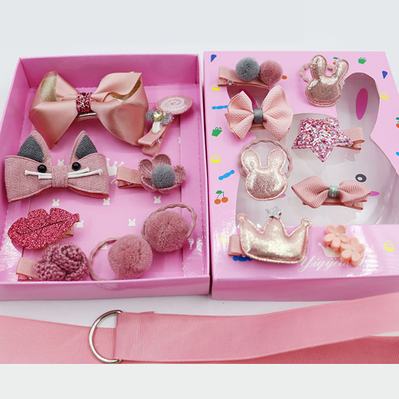 Set 18 kẹp tóc đáng yêu hợp thời trang dành cho bé gái