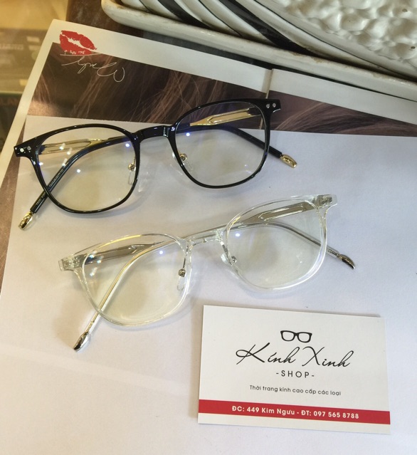 Kính gọng Mắt vuông Kim loại KOREA - GouKorea1