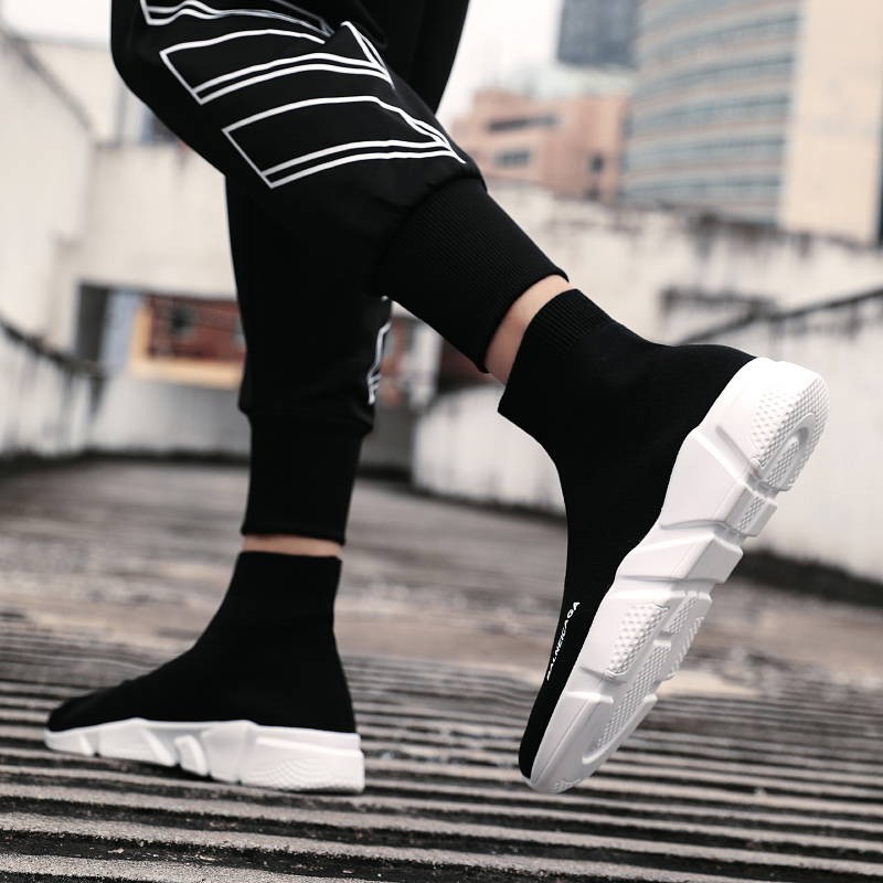 Giày Thể Thao Cổ Cao Phối Lưới Thoáng Khí Thời Trang Cho Nam | BigBuy360 - bigbuy360.vn