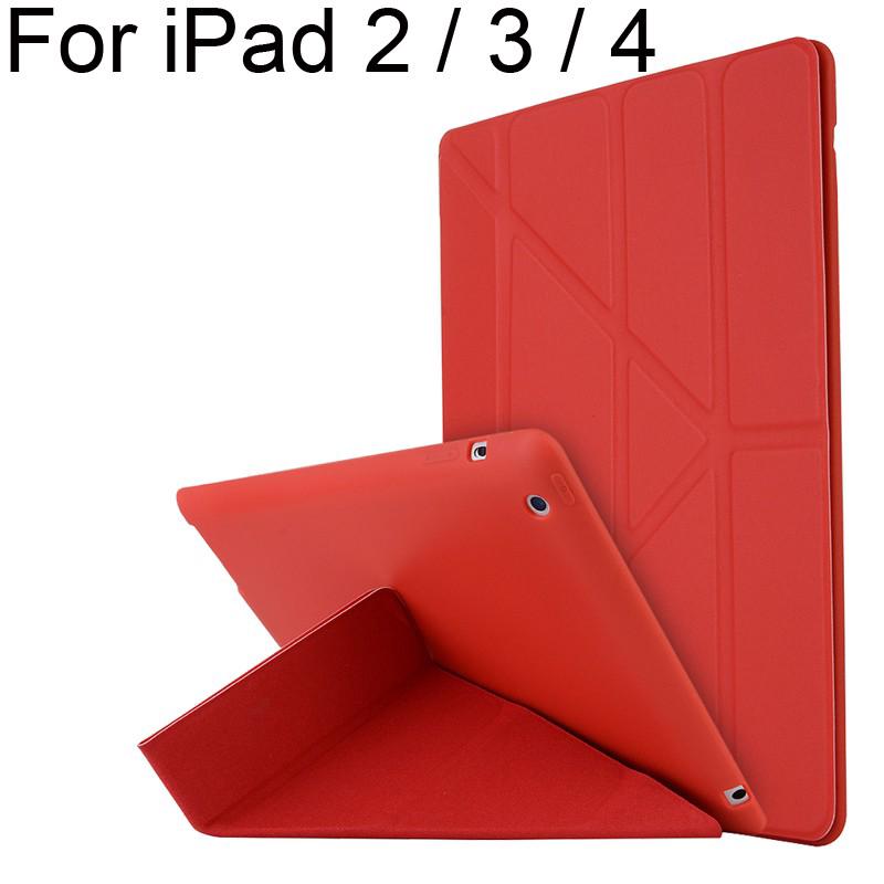 Ốp lưng silicone thông minh có thể dựng đứng cho IPad 2 / 3 / 4