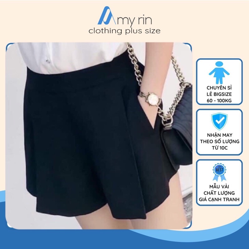 [HÀNG SẴN- HOẢ TỐC HCM] Quần short giả váy bigsize