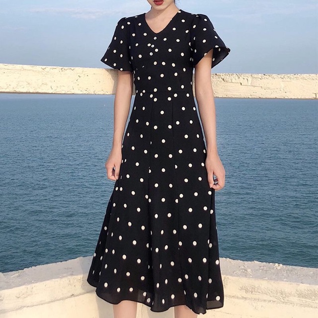Đầm chấm bi vintage (có size)