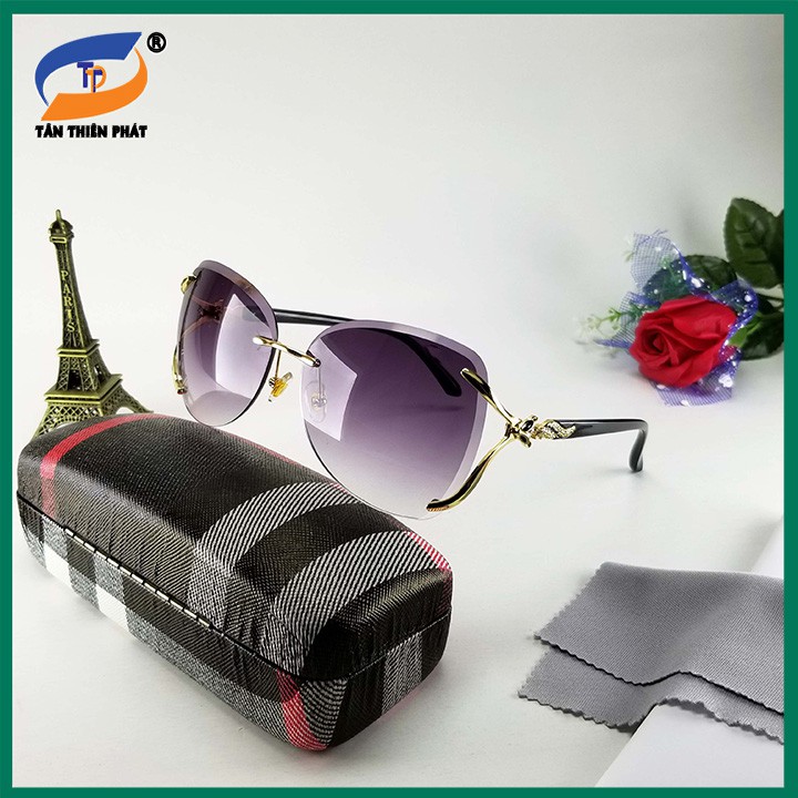 Kính mắt thời trang chống UV TẶNG hộp đựng khăn lau kính Bảo hành 12 tháng