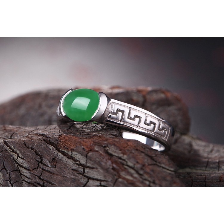 Nhẫn Đeo Tay Kim Loại Khảm Đá Màu Thanh Lịch Cho Nữ