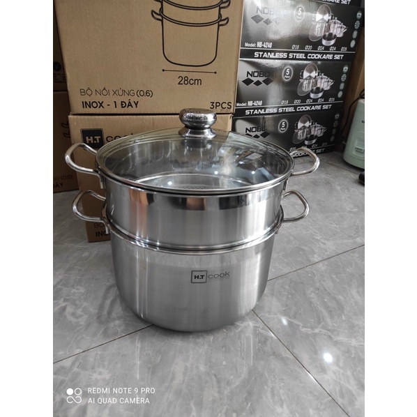 BỘ NỒI XỬNG INOX HT.COOK SIZE28