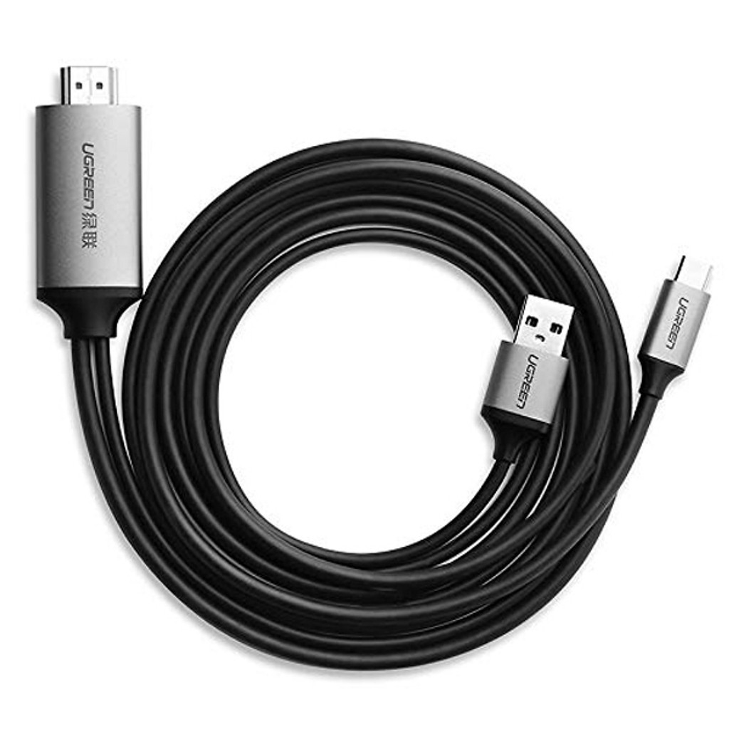 Cáp chuyển USB-C sang HDMI dài 1.5m Ugreen 50544 (hỗ trợ 4K)