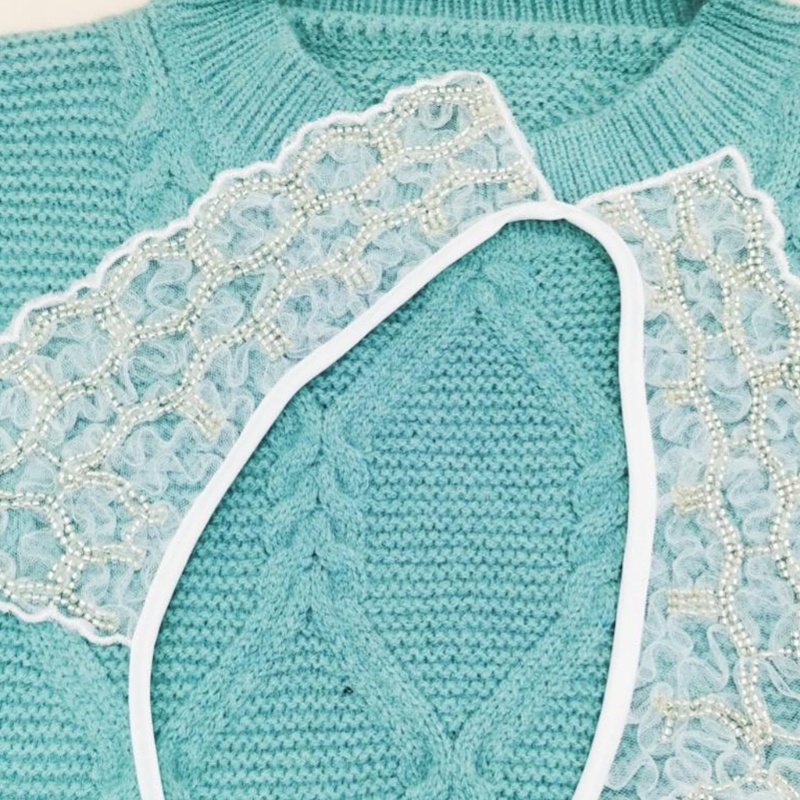 Khăn Choàng Cổ Giả Ren Đính Hạt Nhỏ Lấp Lánh Có Thể Tháo Rời Cho Búp Bê Nữ