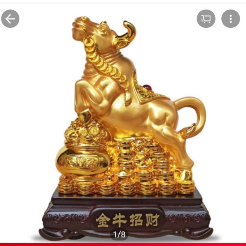 Tượng trâu vàng phát tài