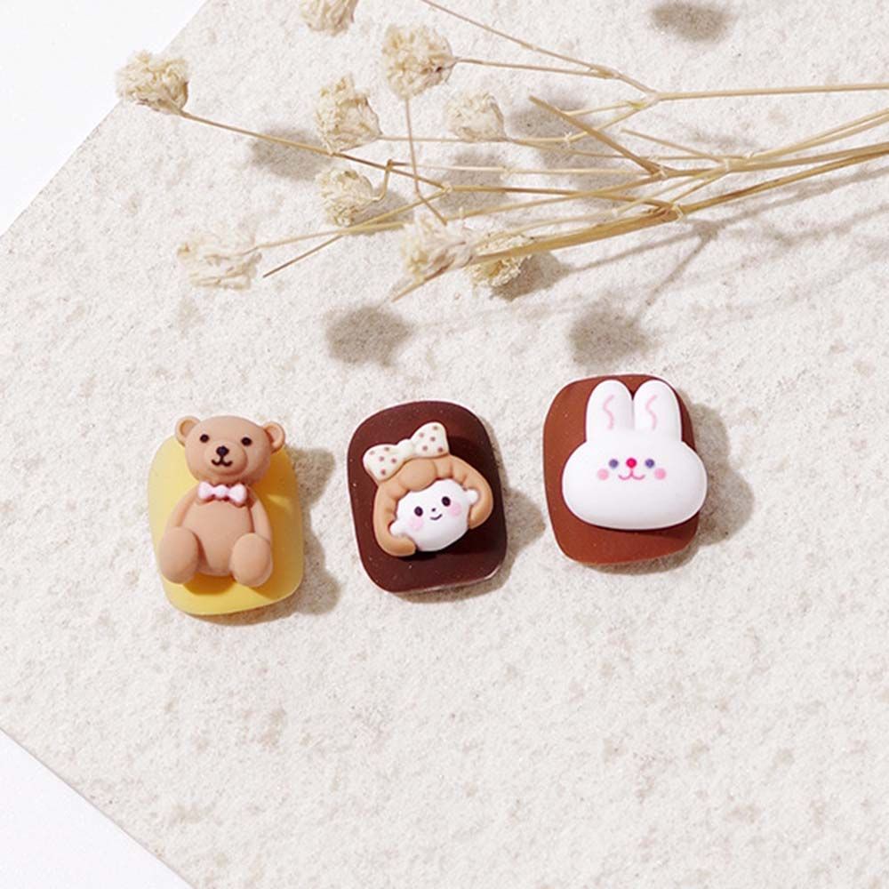 [Hàng mới về] Phụ kiện đính móng trang trí xinh xắn kiểu dáng hoạt hình 3d
