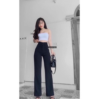 ✅ Mẫu 13: Quần tây 2 khuy ống loe Đen và nâu