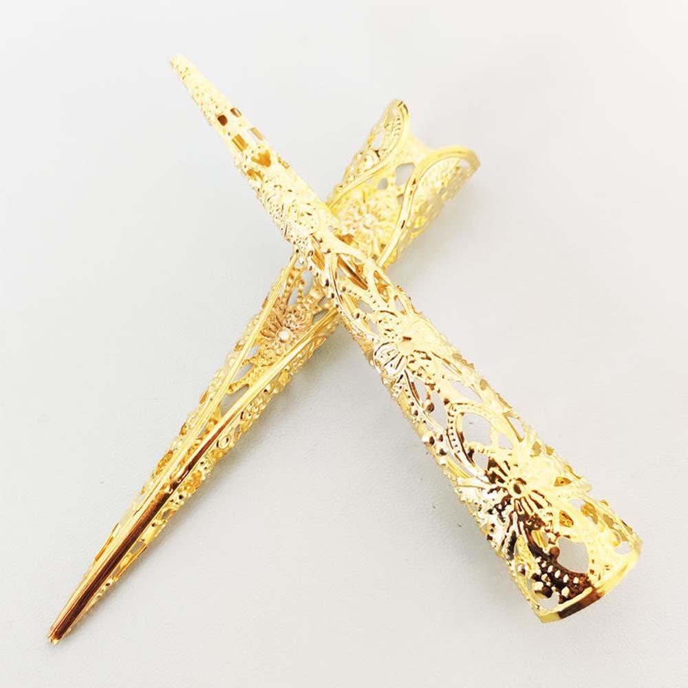 Set 5 nhẫn đeo khớp ngón tay họa tiết hoa phong cách Trung Hoa cổ điển thời trang