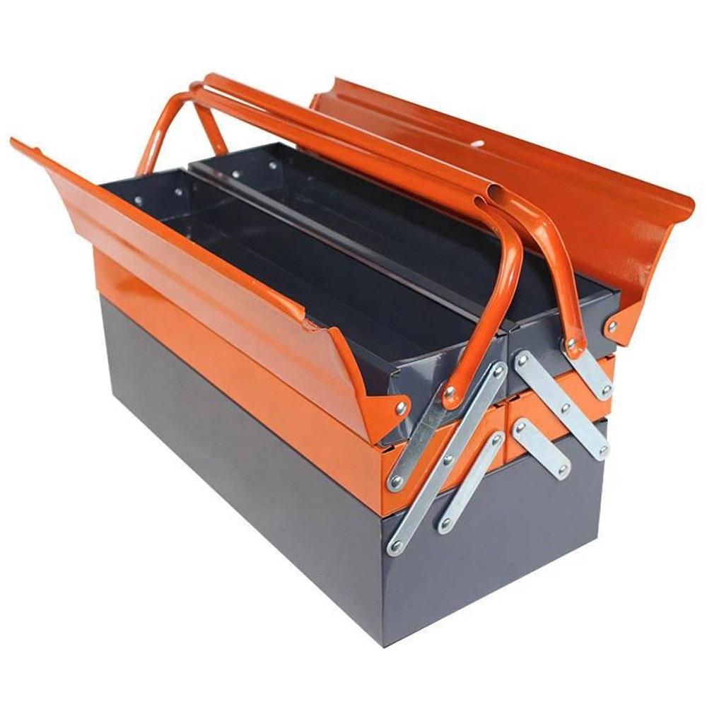 Hộp dụng cụ sắt Stanlay 3 tầng 5 ngăn - 2 quai xách, chắc chắn khi để đồ nặng -Thép dày 0,6 - 0,8mm