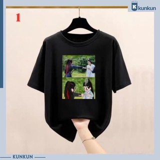 Áo thun tay lửng đen Tiêu Chiến, Vương Nhất Bác, BJYXSZD, Bác Quân Nhất Tiêu đủ size mới nhất