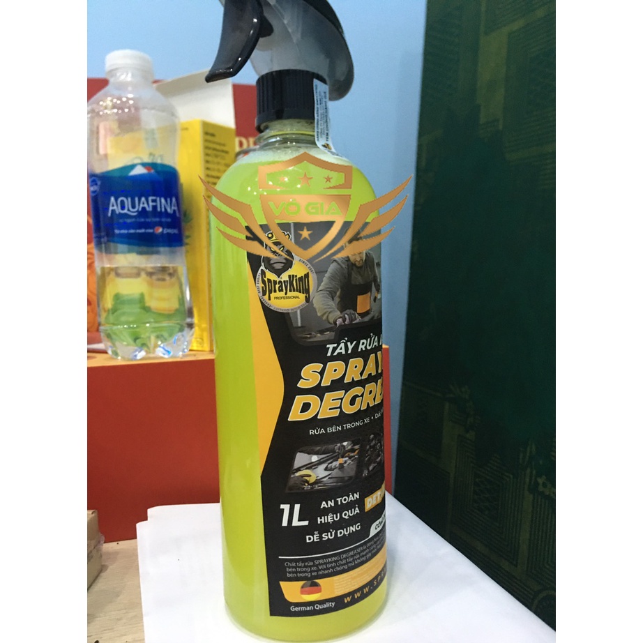 Dung dịch tẩy rửa dầu nhớt SprayKing Degreaser , máy dầu mỡ rửa xe không chạm dung dịch tẩy rửa đầu bò lốc