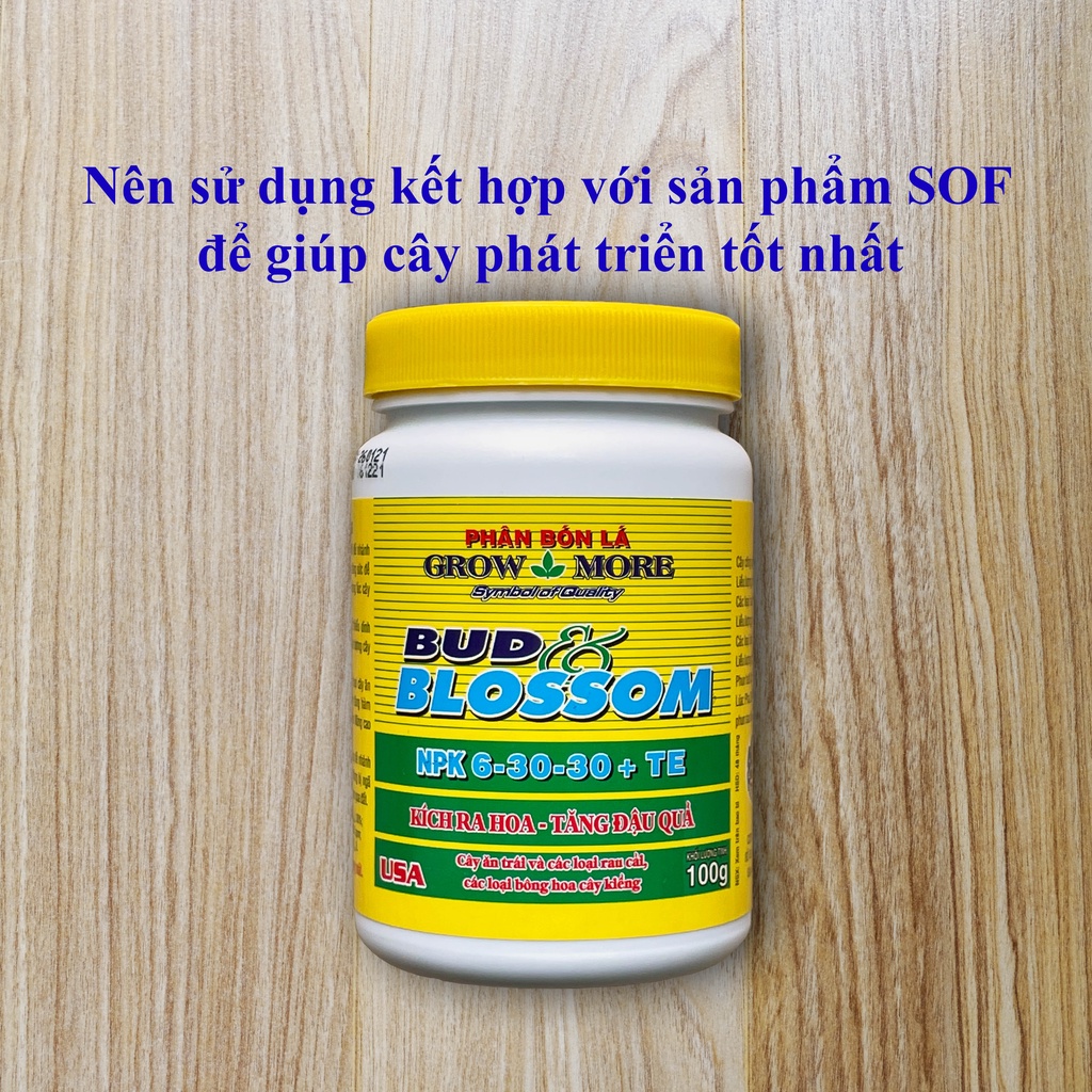 Phân bón giúp kích thích ra hoa, bộ rễ phát triển, tăng đậu quả Growmore