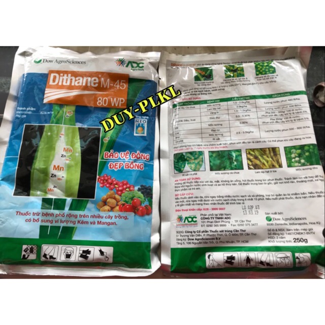 Dithane M45- trừ bệnh hoa lan - cây trồng - gói 250gr