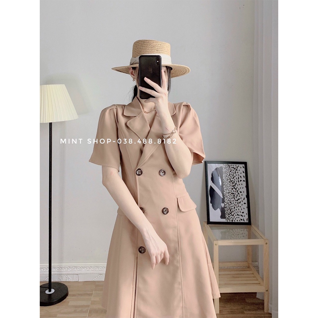 Váy Thiết Kế, Váy Cánh tiên Cổ Vest, Thiết Kế Tôn Dáng Váy Sang Xịn Mịn | BigBuy360 - bigbuy360.vn