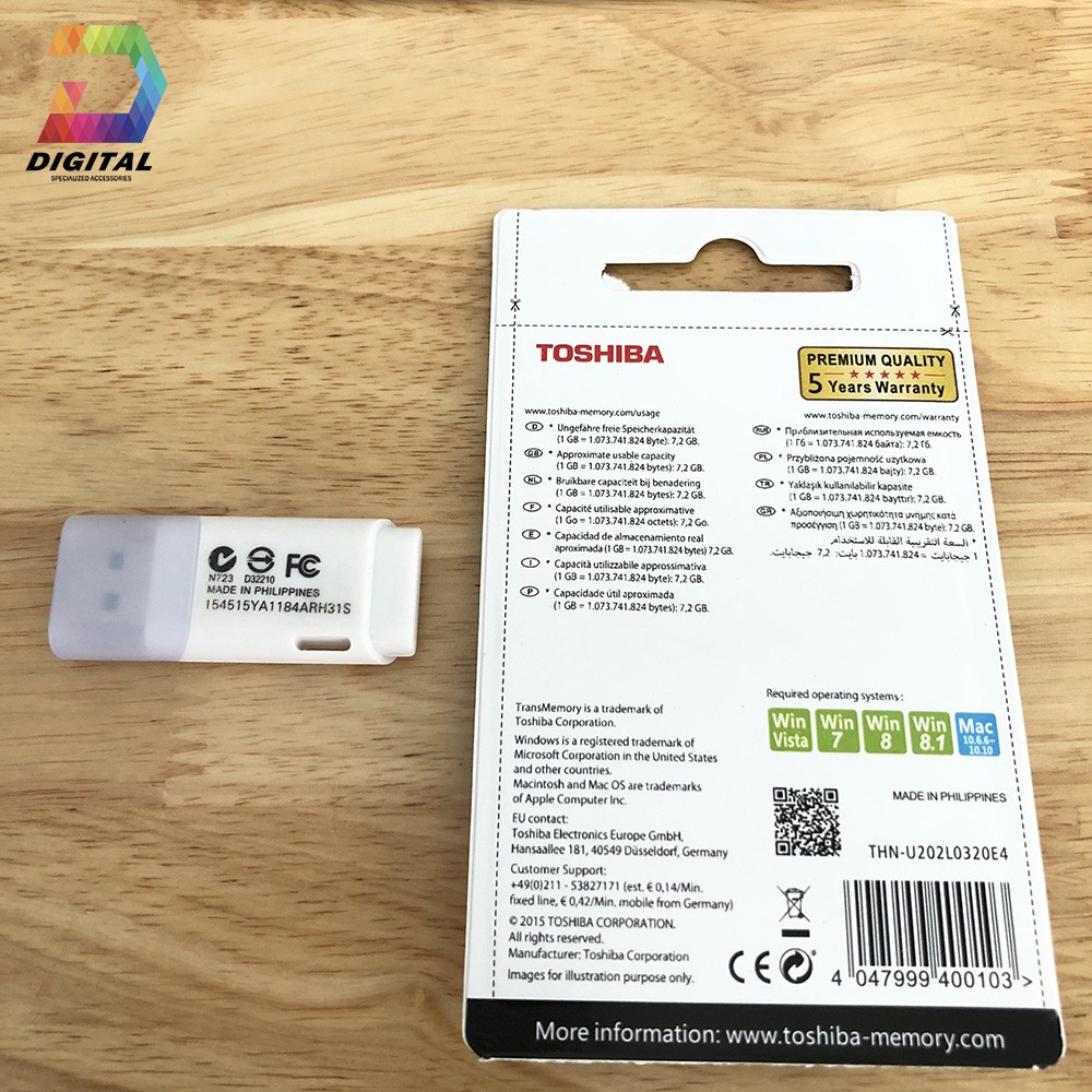 USB 32GB TOSHIBA U202 Chính Hãng Bảo Hành 24 Tháng