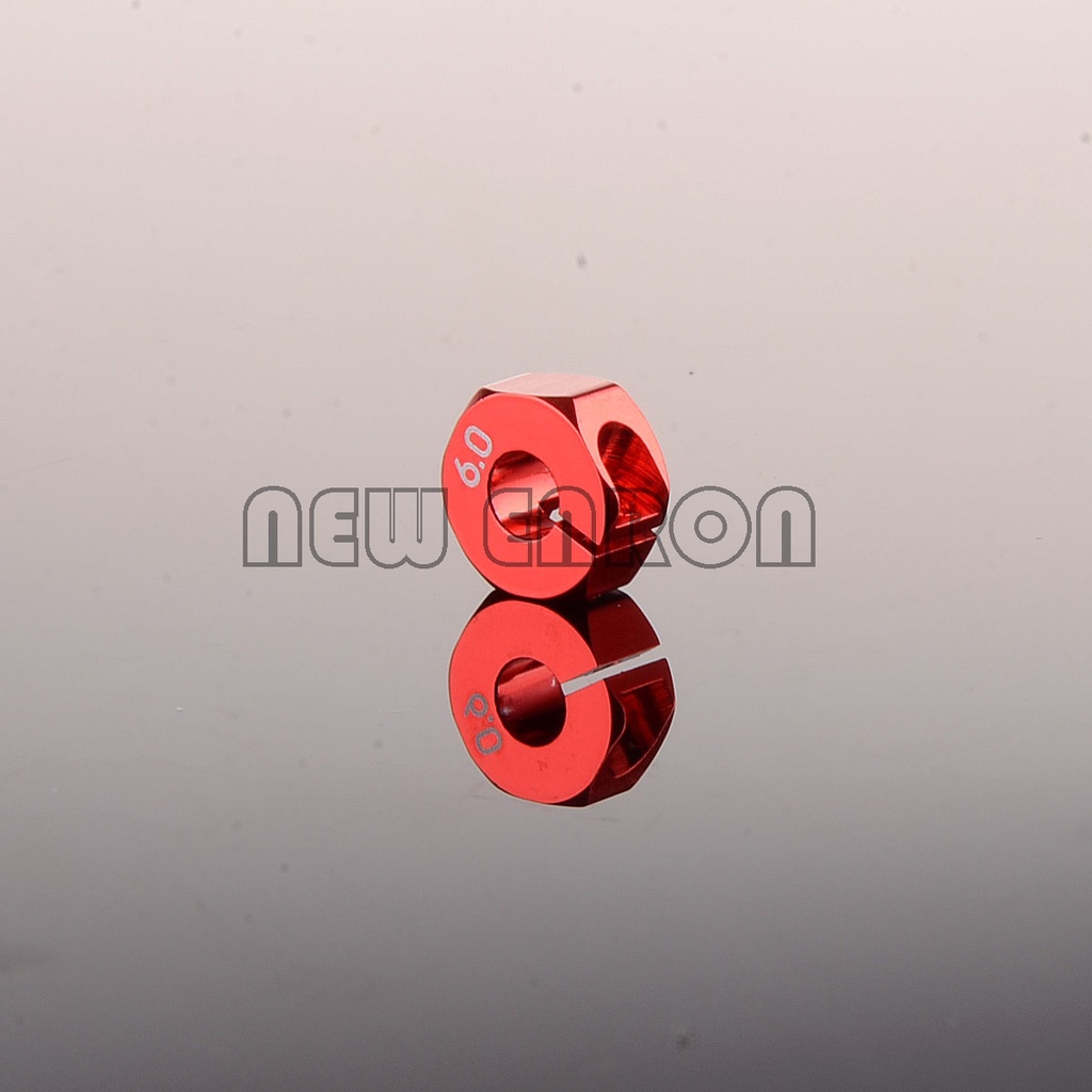 Mới Bộ 4 Đầu Nối Bánh Xe Đường Kính Trong 5mm Dày 6MM 12MM Lục Giác Cho Xe Điều Khiển Từ Xa HEX6.0