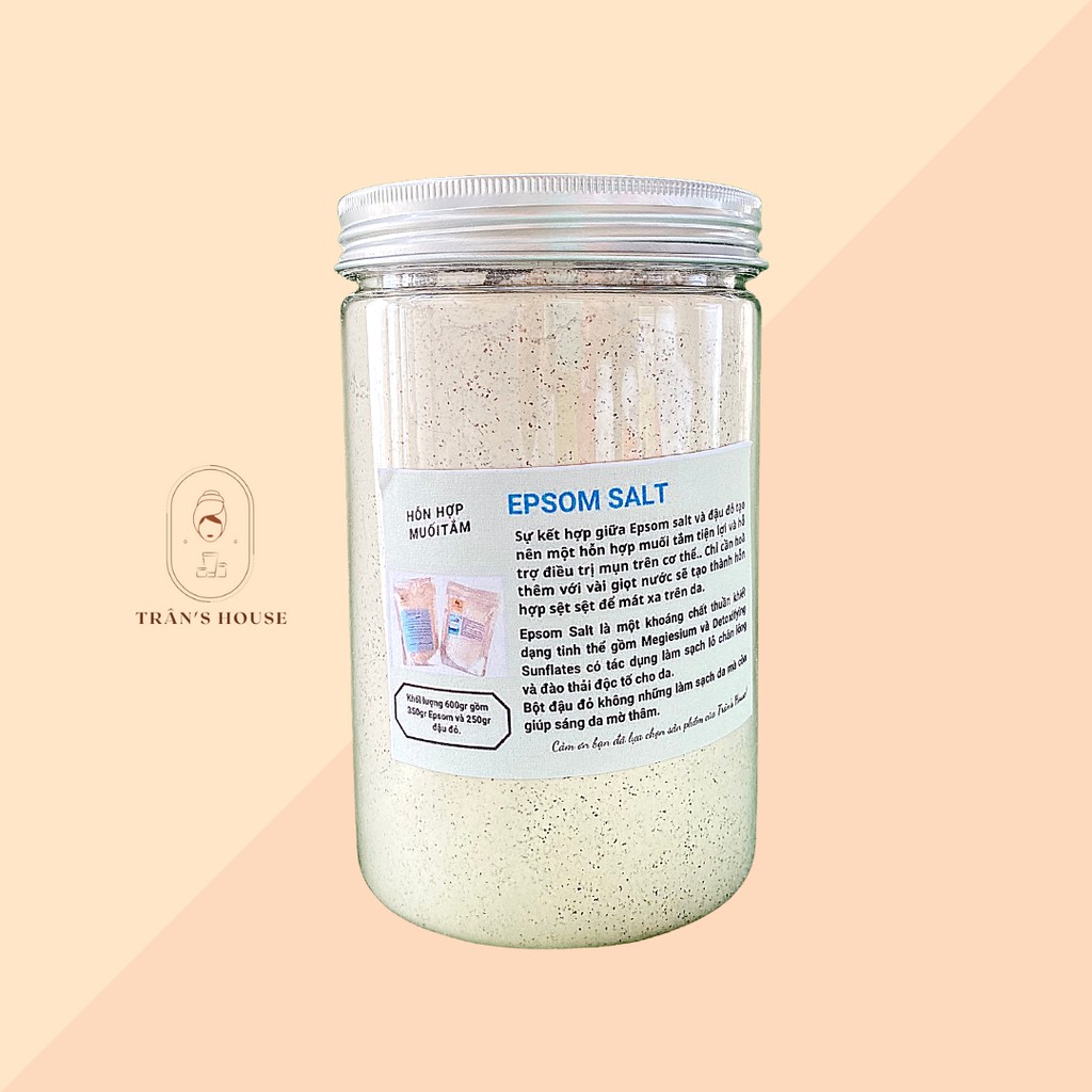 Muối tắm Epsom Salt tiện lợi 600gr