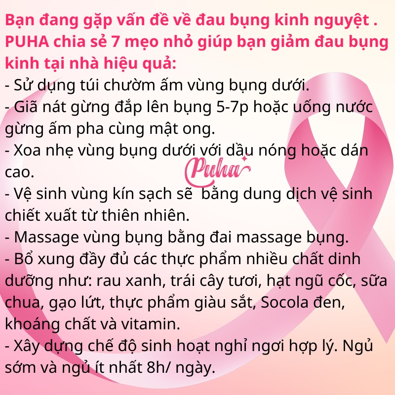 Túi chườm nóng lạnh đa năng PUHA dung tích 900ml , sưởi ấm chườm nóng bụng giảm đau hiệu quả