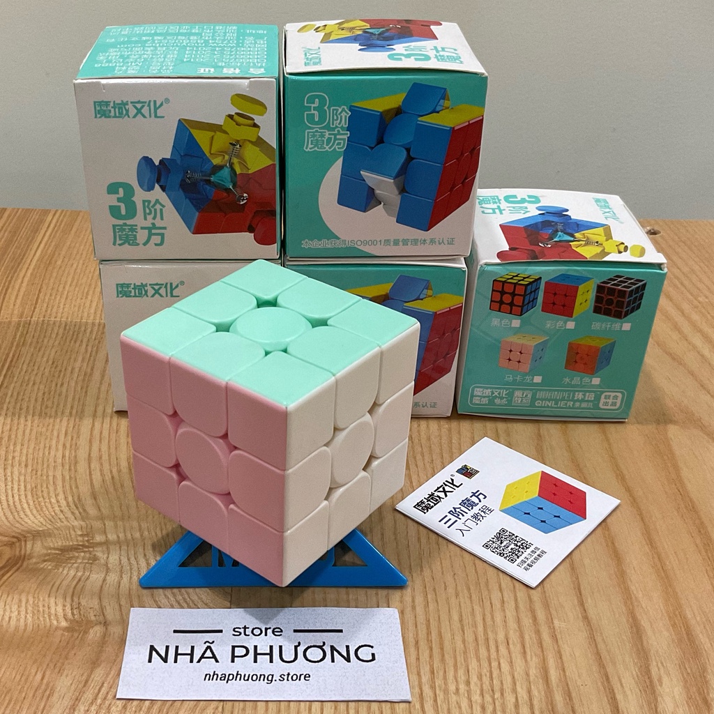 Rubik 3x3 MOYU màu MACARON Rubic 3 Tầng