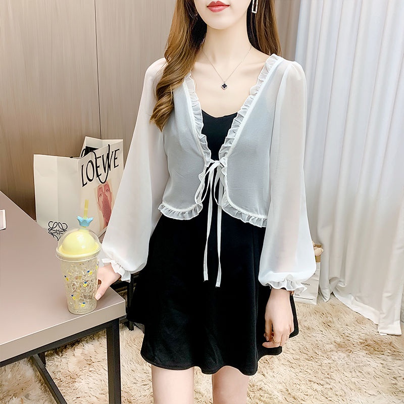 Áo Khoác Cardigan Chiffon Mỏng Nhẹ Chống Nắng Thời Trang Mùa Hè Dành Cho Nữ