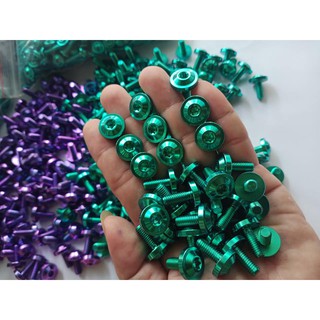 Combo 20 con ốc 6ly15 lắp ốp pô.đuôi dè sau exciter. Gr5 phôi xịn.