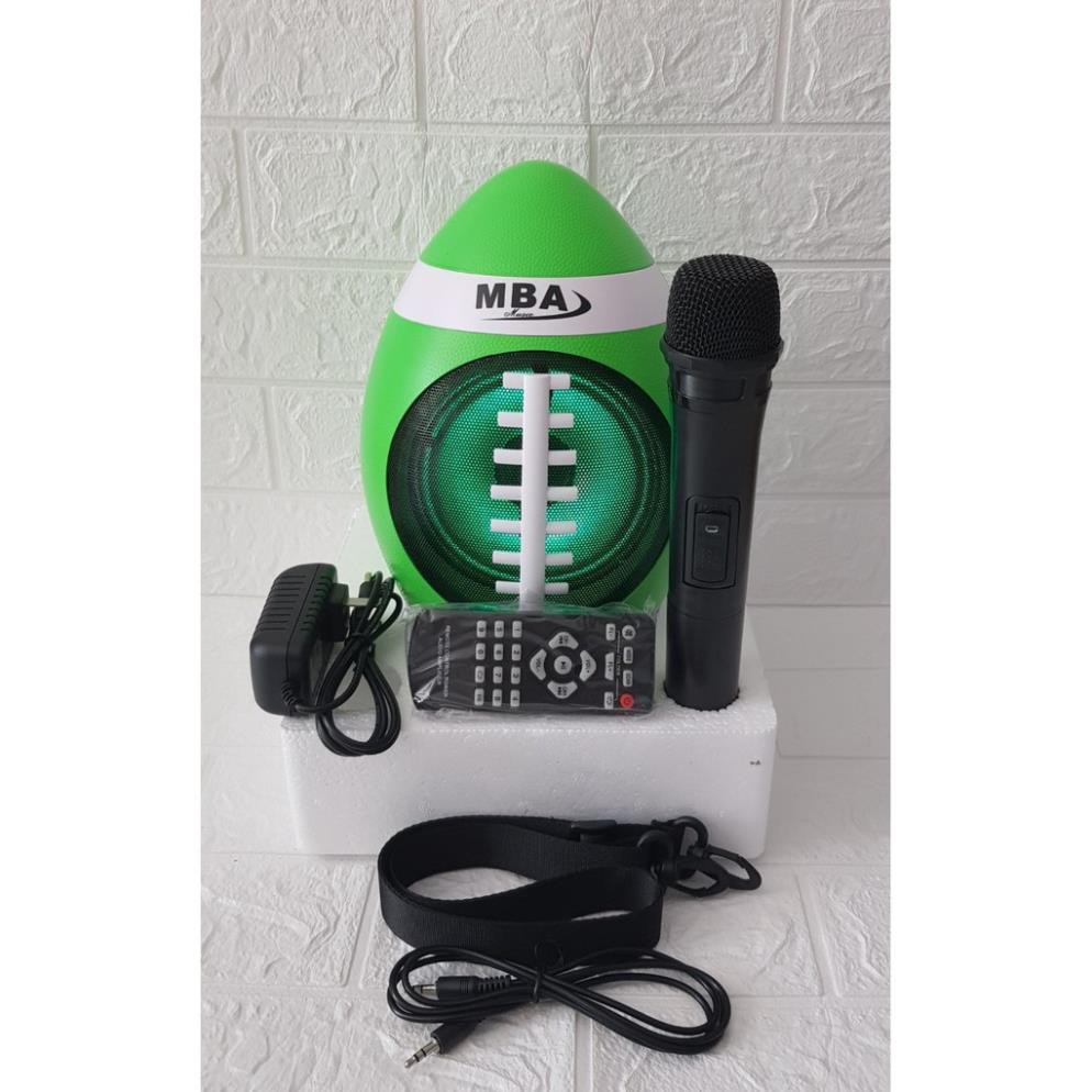 Loa bluetooth karaoke mini giá rẻ MBA 5R tặng kèm 1 micro không dây - 5r