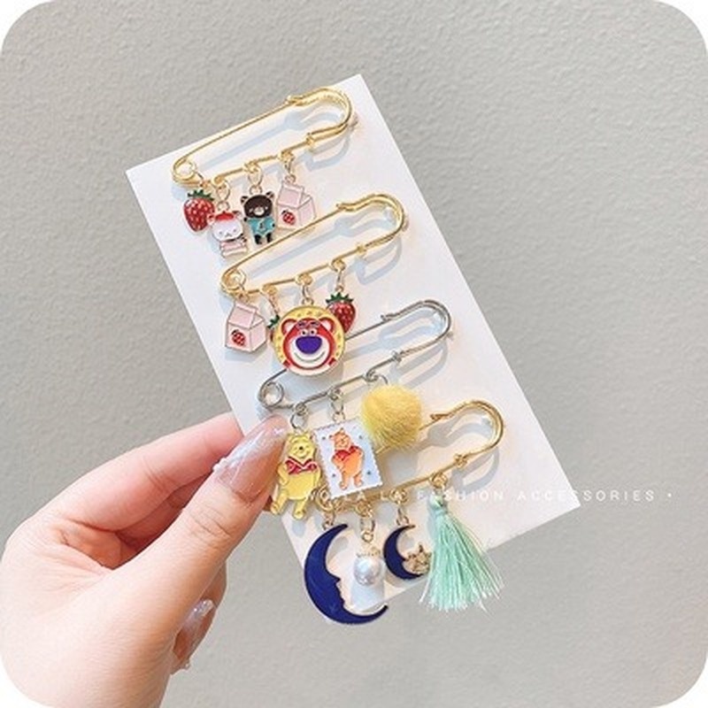 Ghim Cài Áo Họa Tiết Hoạt Hình Phong Cách Nhật Bản Xinh Xắn