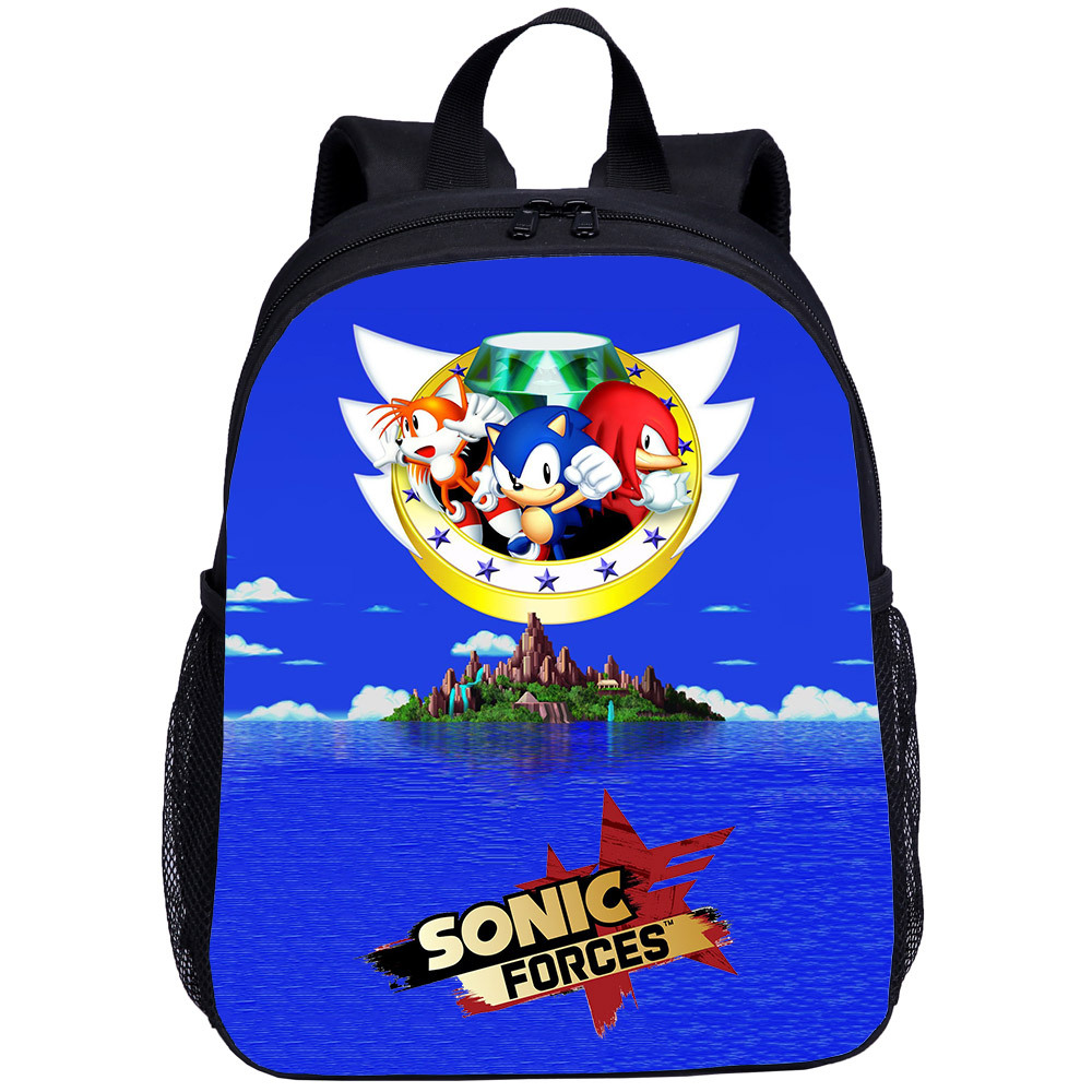 Hoạt Hình Ba Lô Đi Học 13 inch Hình Nhím sonic Dễ Thương Cho Bé Mẫu Giáo