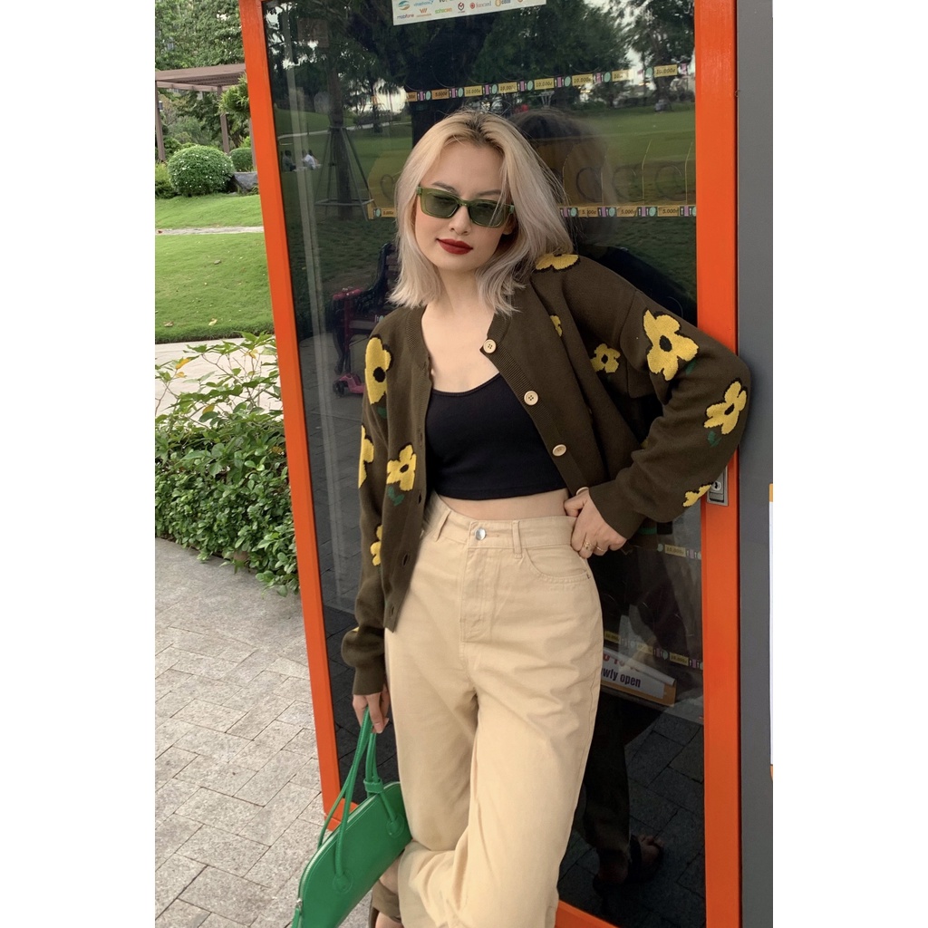 Áo len cardigan thêu hoa AINE CARDIGAN | BigBuy360 - bigbuy360.vn