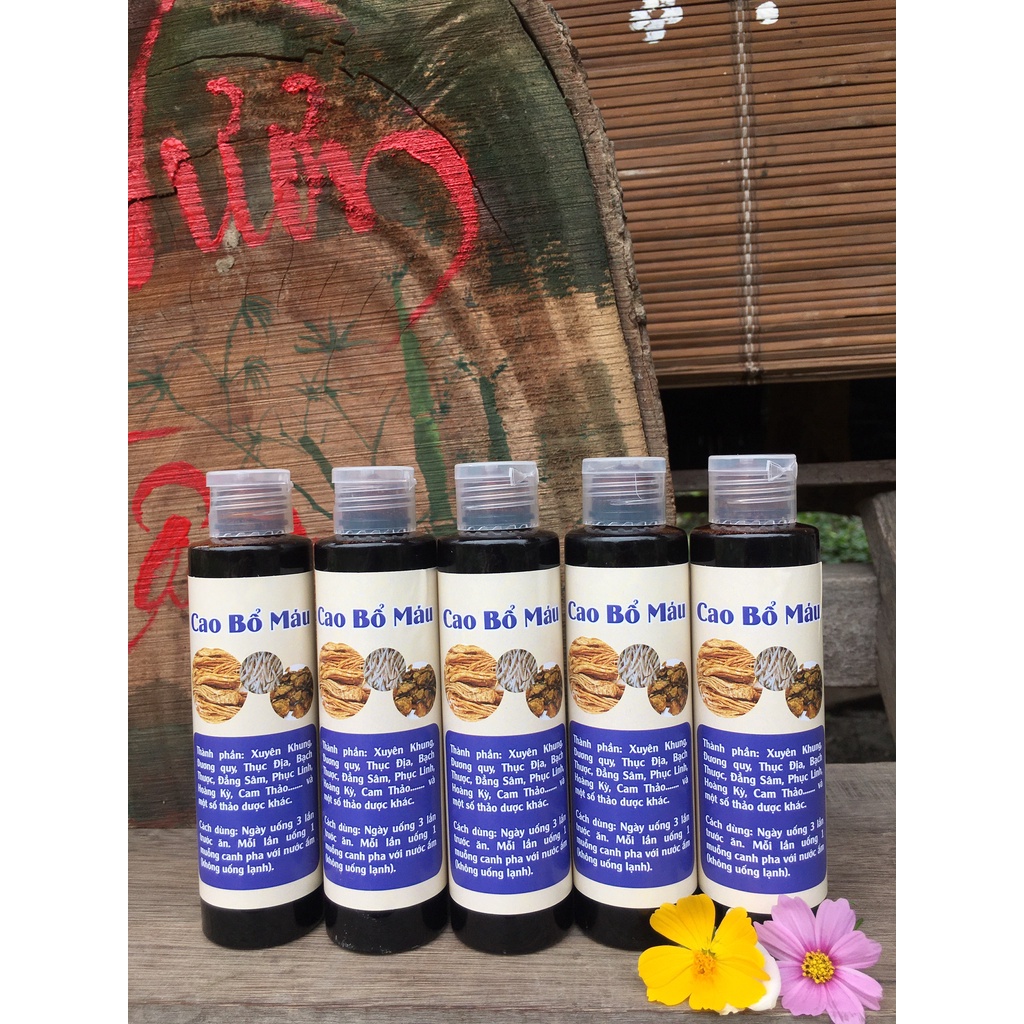 CAO BỔ MÁU - chai 150ml, BỔ KHÍ HUYẾT, TĂNG CƯỜNG THỂ LỰC, ỔN ĐỊNH HUYẾT ÁP - 100% TỪ THIÊN NHIÊN
