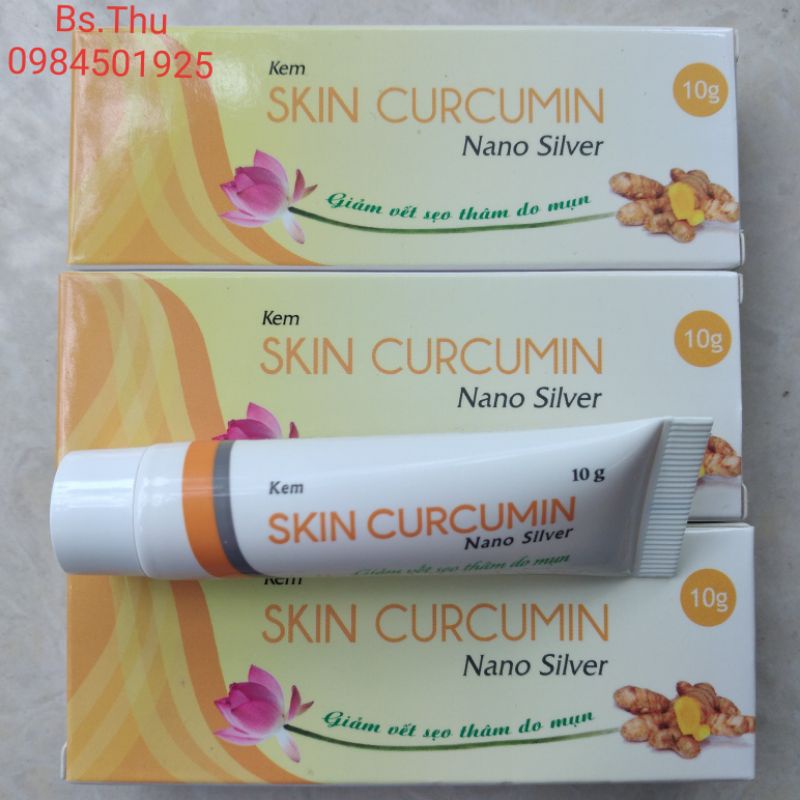 Kem SKIN CURCUMIN NANO SILVER 10g giảm sẹo thâm, dưỡng da mềm mại