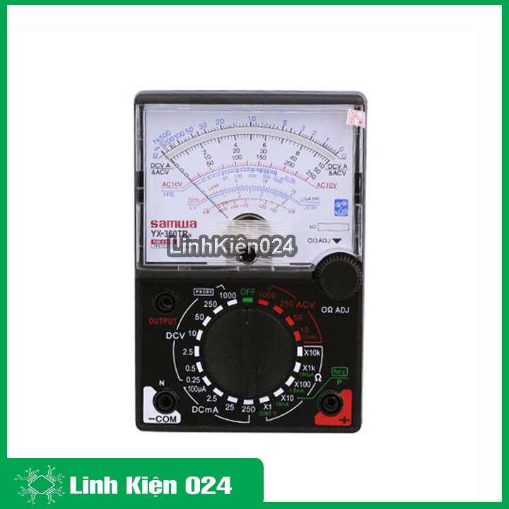 Đồng Hồ Đo Điện Dây Kim SAMWA YX-360TR Tặng 1 Pin 9V + 2 Pin 1,5V AA
