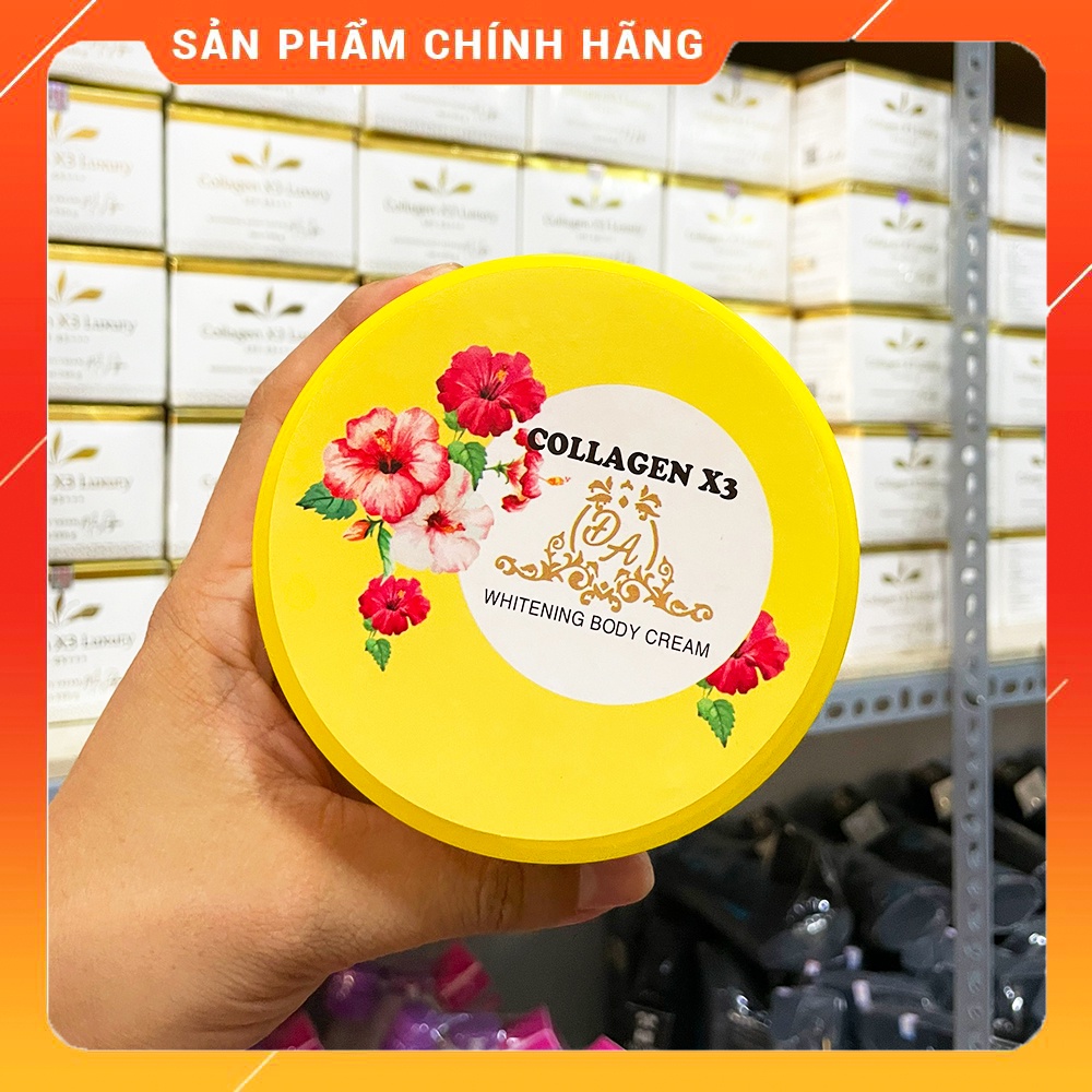 [Chính hãng] Kem body Collagen X3 hủ vàng siêu kích trắng da Mỹ Phẩm Đông Anh - Phiên bản cũ