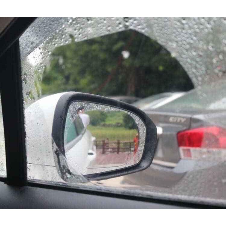 Bộ 2 miếng dán gương ô tô chống bám nước loại to