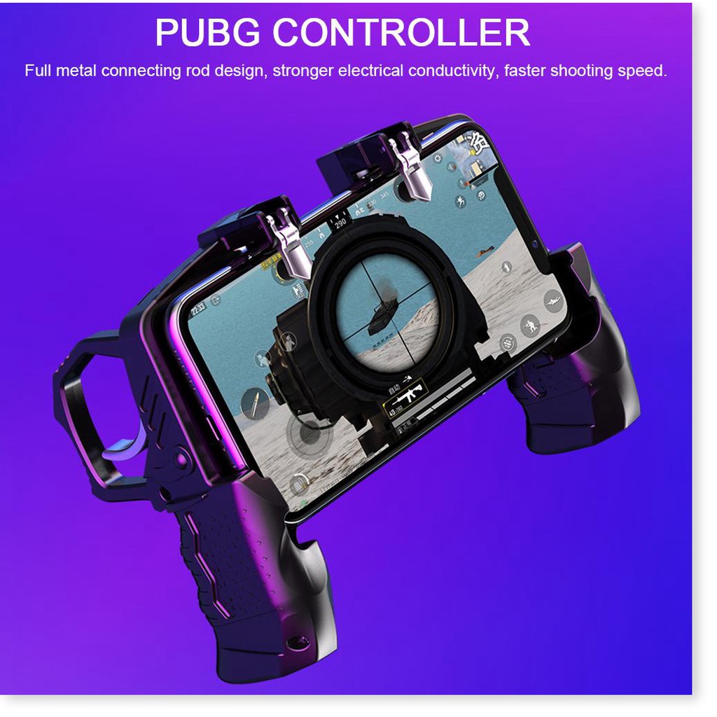 Tay cầm chơi game 4 ngón thiết bị kết nối hỗ trợ PUBG K21 Tay cầm không ồn nút bắn nhanh thượng hạng cho trò chơi PUBG R | BigBuy360 - bigbuy360.vn