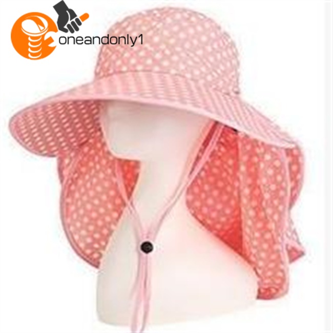 Nón Chống Nắng / Tia uv / Gió Kèm Tấm Che Mặt Tiện Dụng Cho Hoạt Động Ngoài Trời