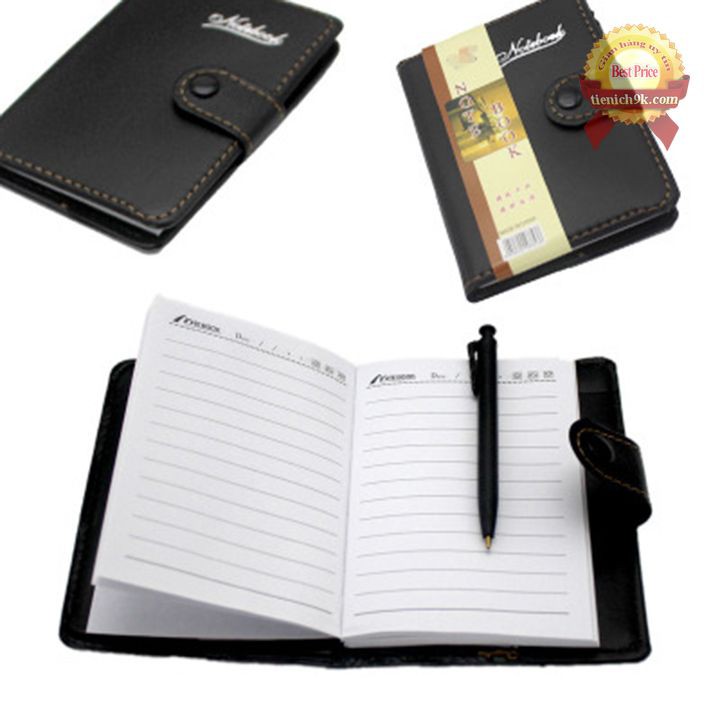Sổ tay da notebook cao cấp tặng kèm bút bi | Sổ nhật ký