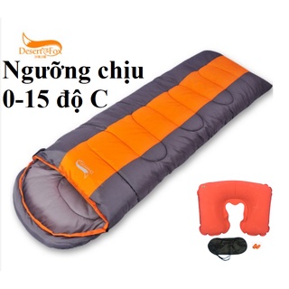 Túi ngủ hàng hiệu, có cân nặng tối đa 2kg hãng Desert Fox chất lượng cao cấp chịu nhiệt độ thấp nhất